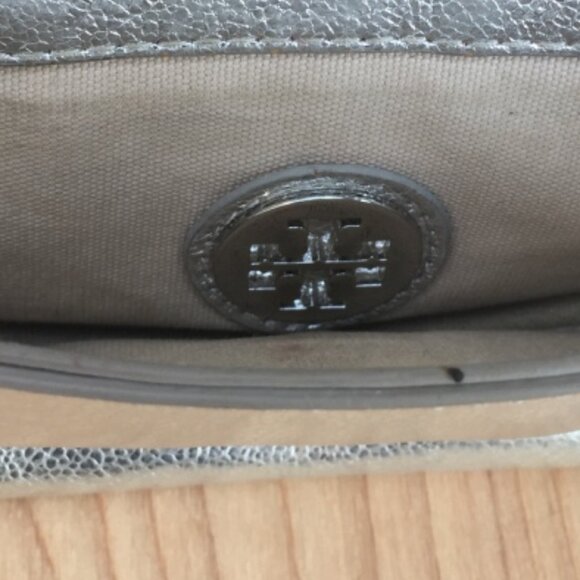 Tory Burch Silver Classic Mini Crossbody Bag - Picture 7 of 10